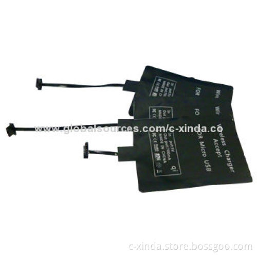 Universal Micro USB Wireless Charging Receiver with Input DC 5V/1A, Transmission Distance 5-8mm